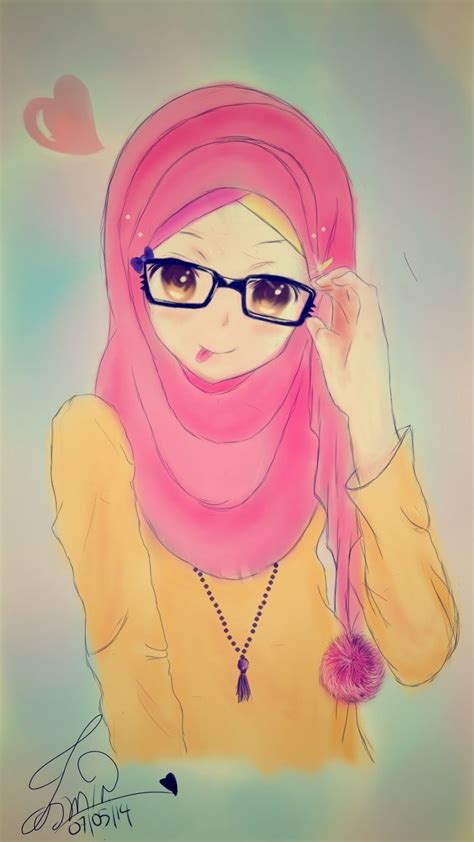 Cute Anime Hijab Girl Wallpapers Wallpaper Cave