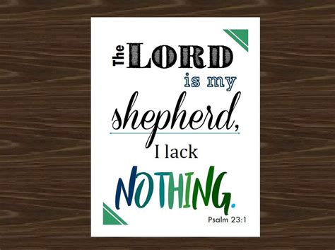 The Lord Is My Shepherd I Lack Nothing Psalm 23 1 Psalm