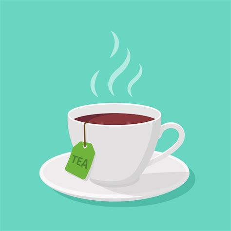 Premium Vector Mug With Tea And Steam In A Flat Style Clipart