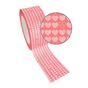 Ruban adhésif décoratif Queen Tape 48 mm x 8 m Cœur rose Graine