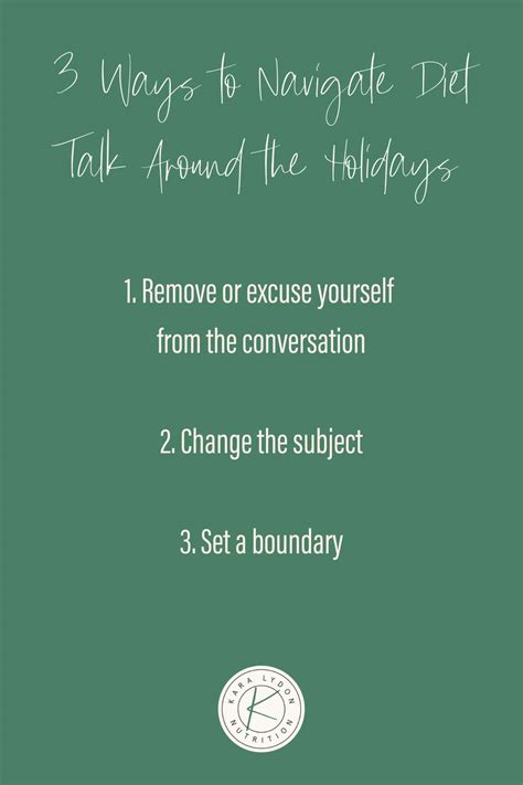 3 ways to navigate diet talk around the holidays | Kara Lydon