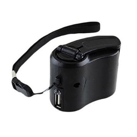 Chicmine Hand Crank Charger Portable Safe Charging USB Port Mobile