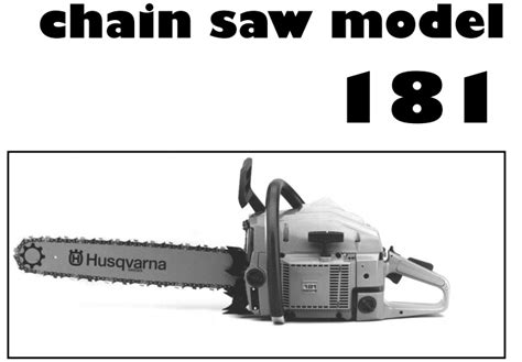 Husqvarna 181 Workshop Manual Downloadable Pdf Service And Repair Manu