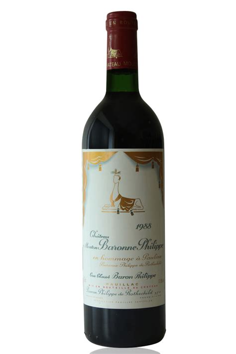 Château Mouton Baronne Philippe De Rothschild 1988 Rouge 75cl Aoc