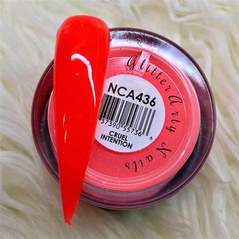 Glam And Glits Naked Acrylic Colour Cruel Intention Nca Glitter Arty Nails