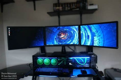 21 Of The Coolest Dual Monitor Setup You’ll Ever See Computer Station Computer Desk Setup