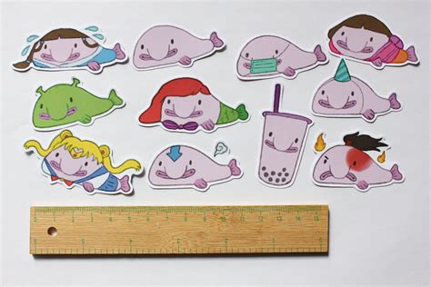 BLOB FISH Stickers Pack by Silly Possums cute stickers / | Etsy