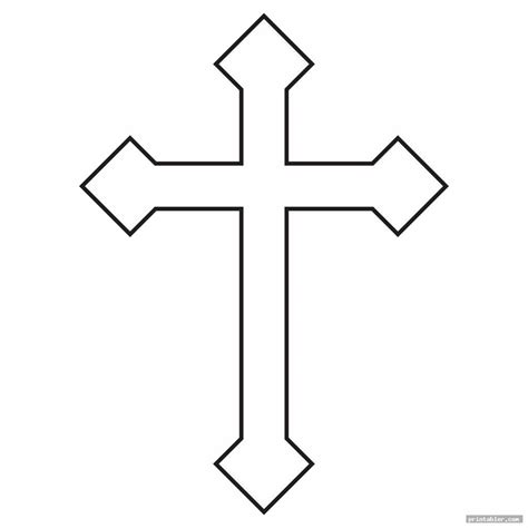 Large Printable Cross Stencil