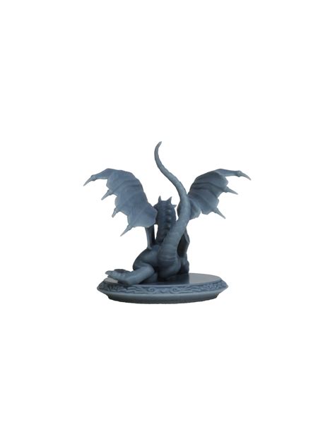 Green Dragon Wyrmling miniature for RPG, D&D, Warhammer 40K fantasy tabletop gaming 28mm/32mm