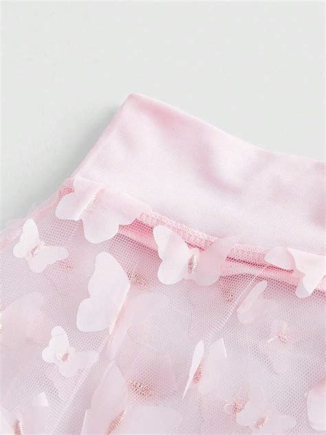 ROMWE Kawaii Butterfly Appliques Mesh Lingerie Set SHEIN USA