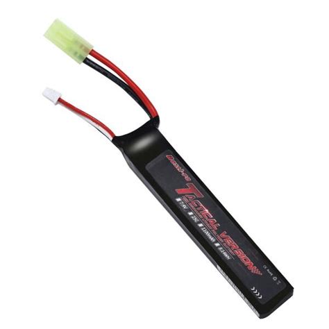 Bos Lipo リポバッテリー7 4V 1100mAh 2S 25C ミニタミヤコネクターリポバッテリー電動ガン用AK