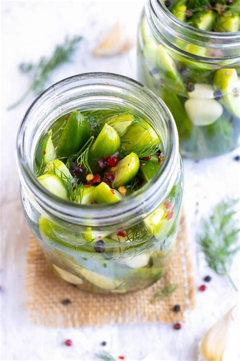 Refrigerator Dill Pickles Recipe Evolving Table