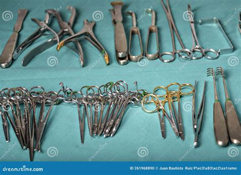 Prepare For Surgical Instruments During Operationscissors Forceps And