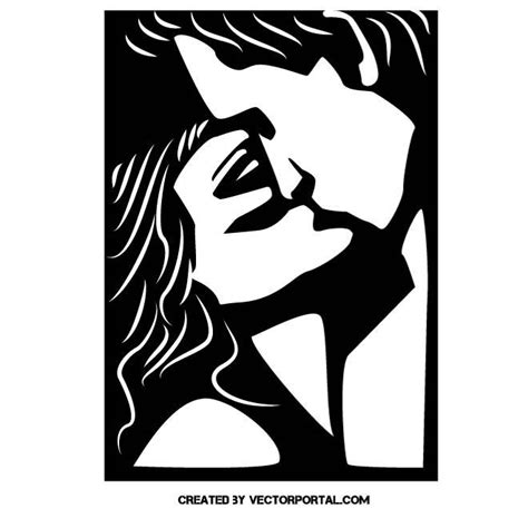 Couple Kissing Ai Royalty Free Stock Svg Vector