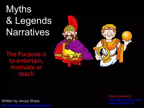 Narratives And Myths And Legends Ppt Free Download