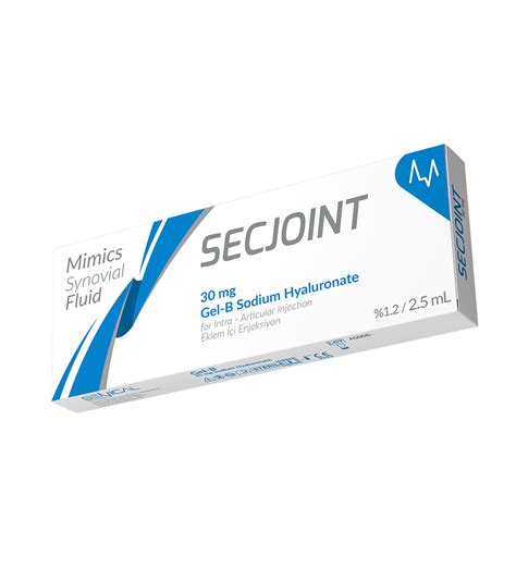 Secjoint Gel B Sodium Hyaluronate 30 Mg 1 2 2 5 Ml Semical Biosurgery