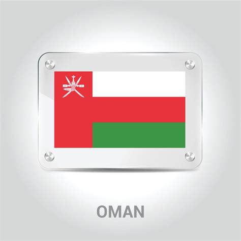 Oman flag design vector 13285329 Vector Art at Vecteezy