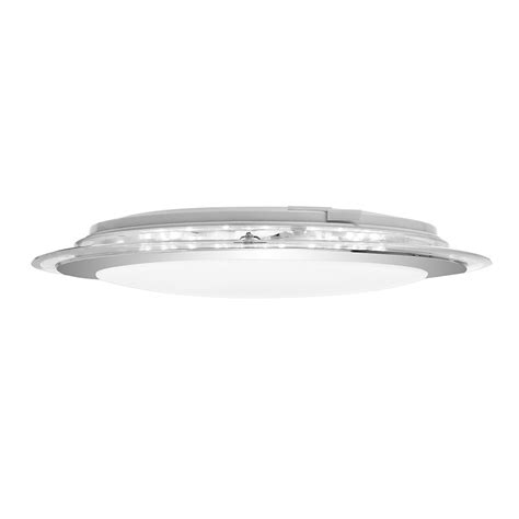 Astrid 18w Led Oyster Light Satin And Chrome Tri Colour Astrid Oy33