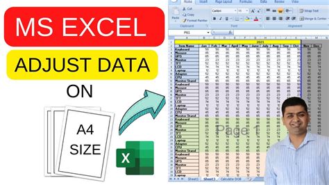 Print Large Excel Data On A4 Sheet How To Adjust Data In Ms Excel Scheme Serve