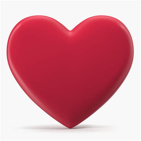 Red Heart Emoji 3D Model $19 - .3ds .blend .c4d .fbx .max .ma .lxo .obj ...