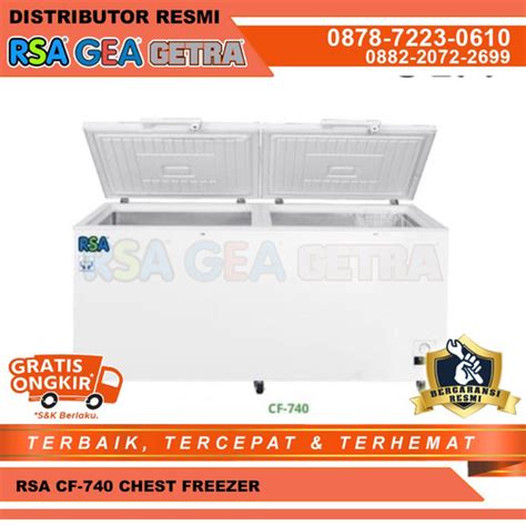 Jual CHEST FREEZER RSA CF 740 FREZER BOX PEMBEKU MAKANAN FROZEN