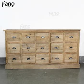 Vintage Wood Furniture Antique Reclaimed Wooded Cabinets French Multi ...