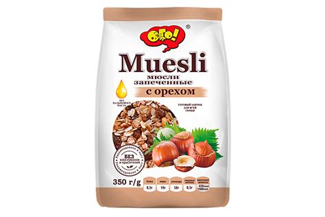 Мюсли «ОГО!» Запеченные «С орехом», 350 г – купить по приятной цене с ...