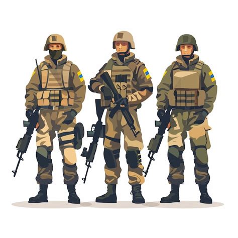 Premium Vector Patrioticukrainiansoldiersboldvector