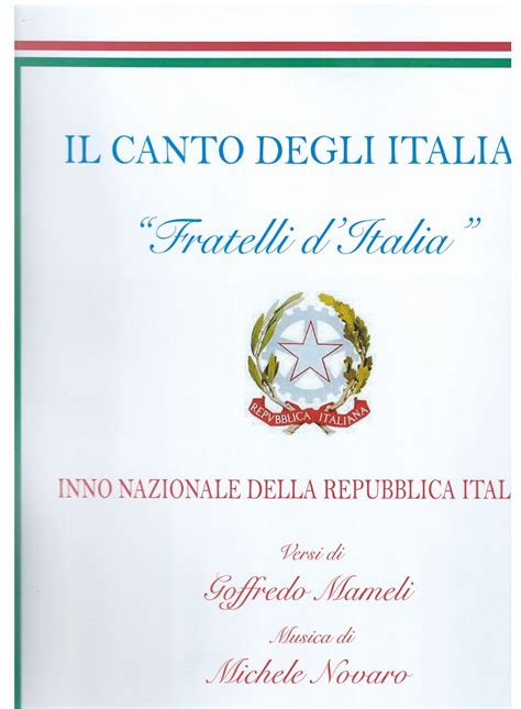 Il Canto Degli Italiani Fratelli Ditali