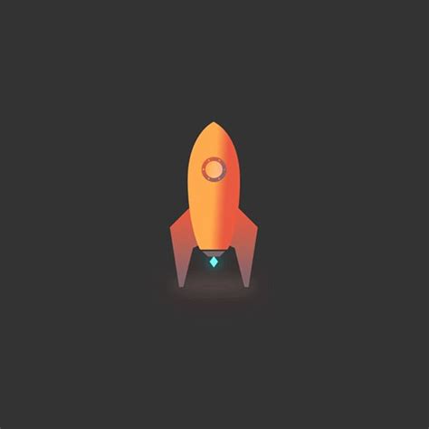 Rocket Ship Animated Motion Graphics Design Motion Design