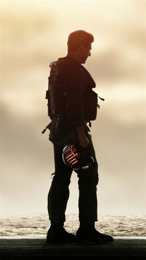 Download Top Gun: Maverick Tom Cruise Silhouette Wallpaper | Wallpapers.com