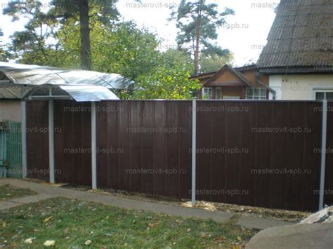 Установка заборов под ключ в Санкт-Петербурге и области, купить забор ...