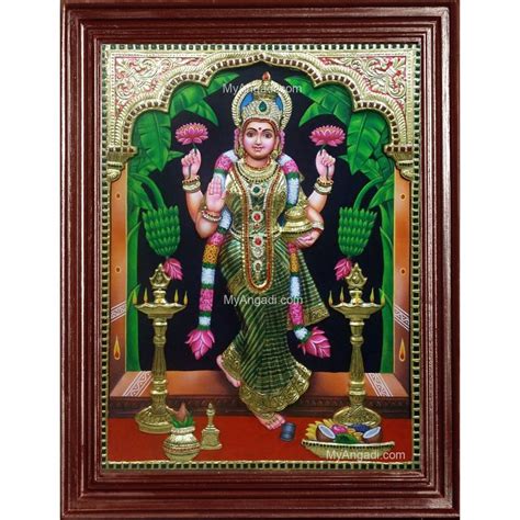 D Graha Lakshmi Vastu Laxmi Tanjore Painting Mural Painting