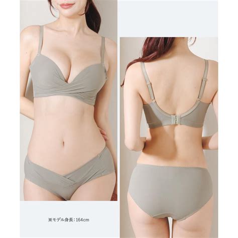 fran de lingerie ノンワイヤーブラ セット ブラジャー ショーツ レディース 下着 小胸 谷間 盛れる 楽ちん フランデランジェリー su002p251e スタイルアップ