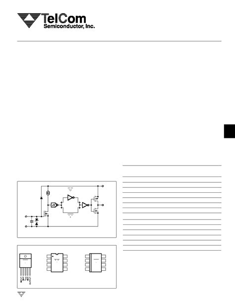 Tc Datasheet Pages Telcom A High Speed Mosfet Drivers