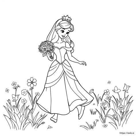 ディズニープリンセス ぬりえ 無料