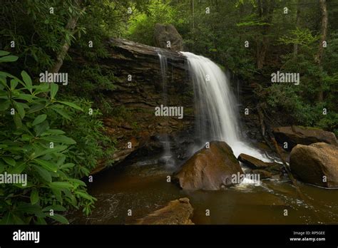 Pendleton Falls In Blackwater Falls State Park West Virginia Stock