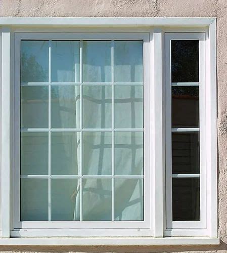 Upvc White Fixed Windows Toughened Glass Thickness Mm At Sq Ft