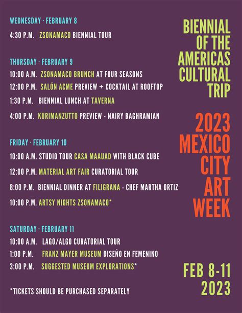 Biennial Cultural Trip - Mexico City Art Week 2023 — Biennial of the