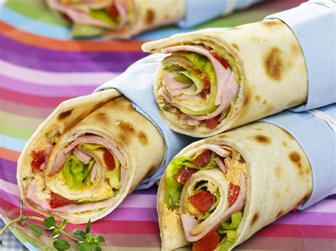 Wraps Mit Schinkenf Llung Rezept Eat Smarter