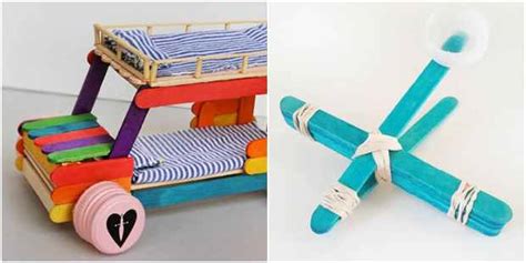 Brinquedo Com Palito De Picolé - Ideias para fazer Brinquedos com Palitos de Picolé - Como fazer em casa