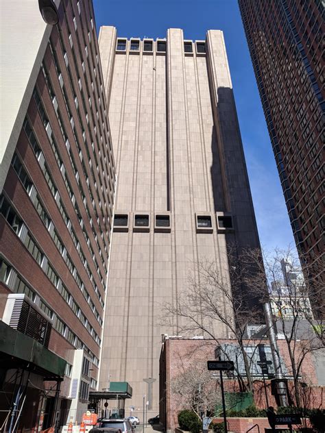 Imposing building tucked away in downtown Manhattan : r/evilbuildings 