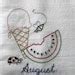 Set Of Hand Embroidered Kitchen Towels Months Of The Year Theme