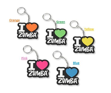 Zumba I Love Zumba Keychain Choose Or All