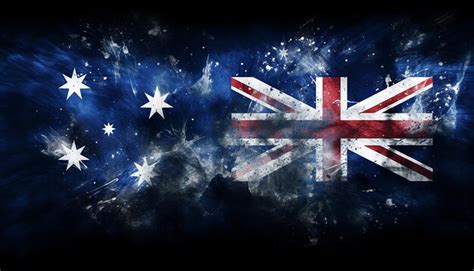 Premium Photo | Picture of the australian flag done by spray paint ...