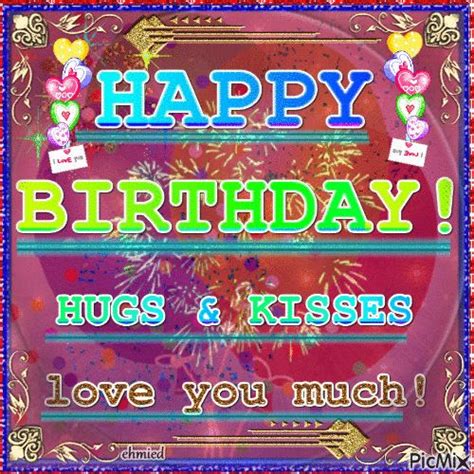 Hugs And Kisses Happy Birthday 