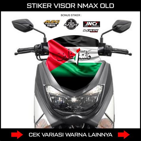 Old NMAX 155 VISOR STICKER PALESTINE PALESTINE Edition YAMAHA NMAX 155