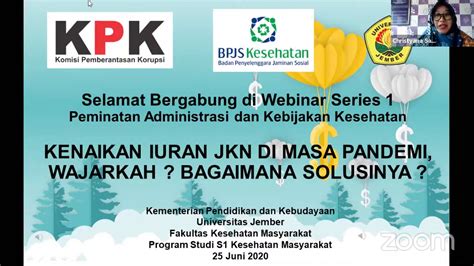 Series Peminatan Akk Fkm Kenaikan Iuran Jkn Di Masa Pandemi