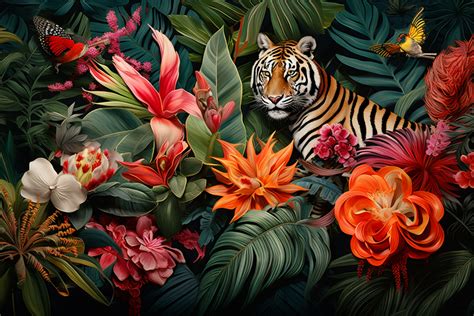 Download Ai Generated Jungle Tiger Royalty Free Stock Illustration