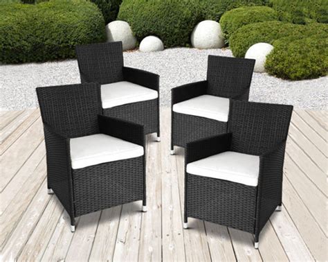 Set Of Rattan Garden Chairs – Dining Tables